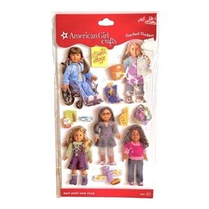 American Girl Doll Crafts Peel‎ and Stick Stacked Stickers 12 Pieces
